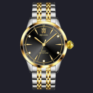 The Regalia Keystone | Gold & Black Chronograph